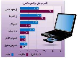 عمل أحد البرامج الحاسوبية
