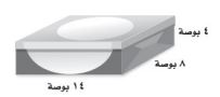 مثال مساحة صندوق حوض الغسيل