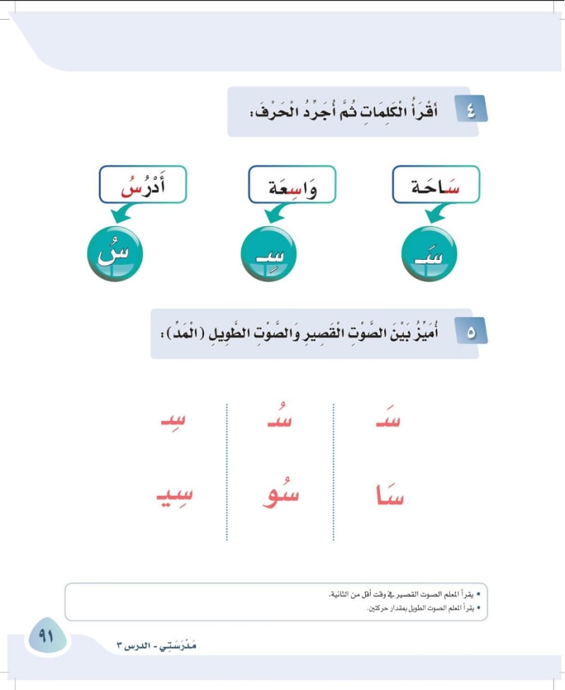أقرأ الكلمات