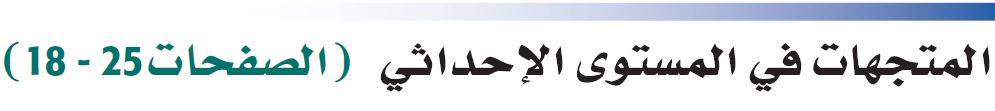 المتجهات في المستوي الإحداثي