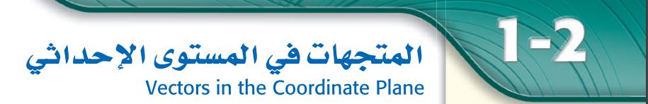 المتجهات في المستوي الإحداثي