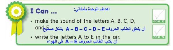 اهداف الوحدة