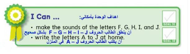 اهداف الوحدة