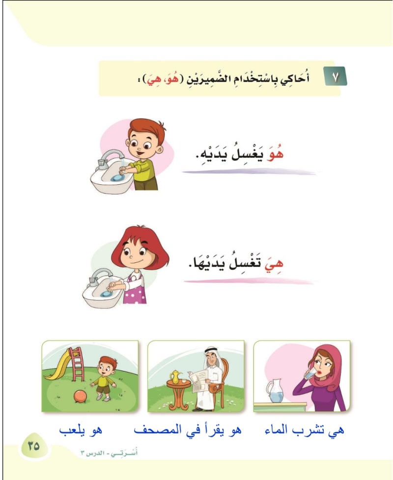 أحاكي باستخدام الضميرين